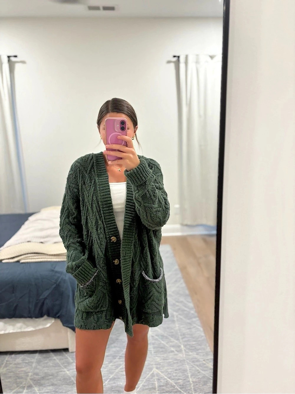 Free People Montana Cable Knit Cardigan Size Medium